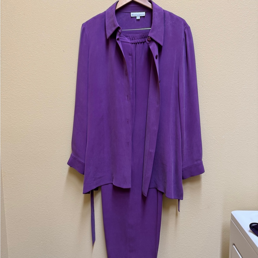 Purple Two-Piece Set with 2 Purple Shirtsleeves